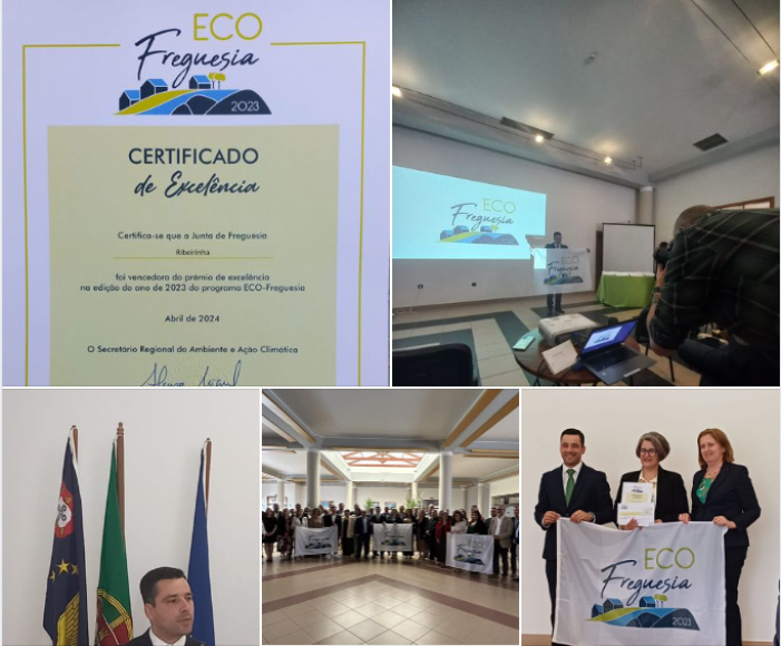 Cerim&oacute;nia de entrega do pr&eacute;mio de excel&ecirc;ncia ECO-Freguesias 2023