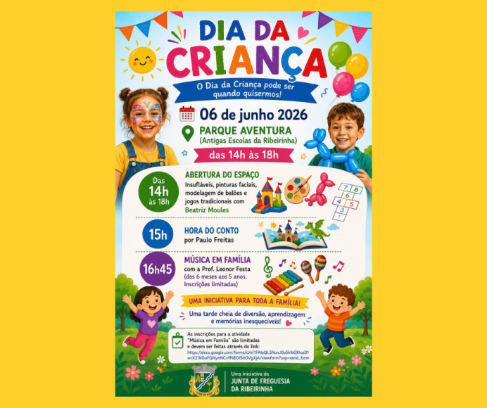 Junta de Freguesia da Ribeirinha promove tarde dedicada &agrave;s crian&ccedil;as e &agrave;s fam&iacute;lias