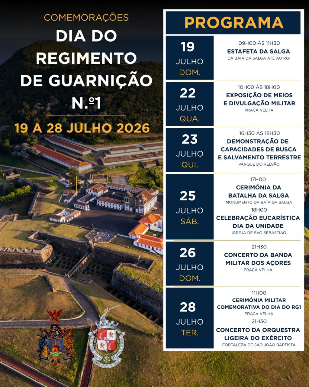 Comemora&ccedil;&otilde;es do Dia do Regimento de Guarni&ccedil;&atilde;o N.&ordm; 1
